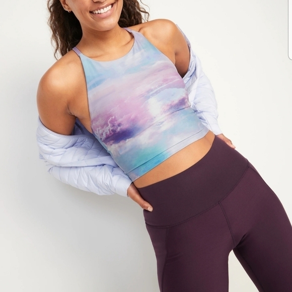 Old Navy Light Support PowerSoft Longline Sports Bra NWT - Picture 12 of 13